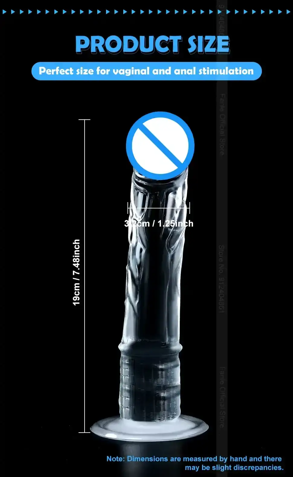 consolador tpe suave realista 19cm