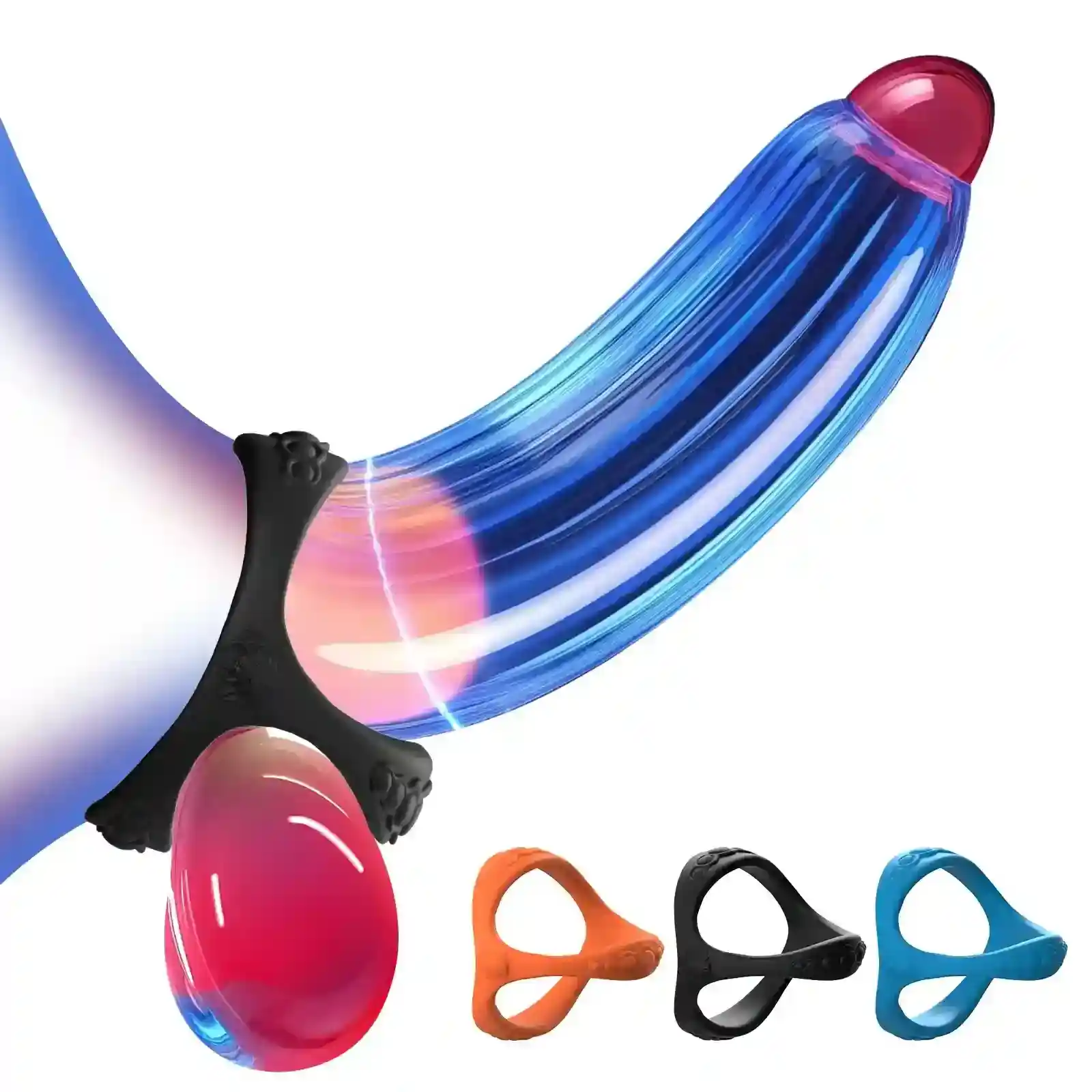 consolador vibrador funda pene silicona