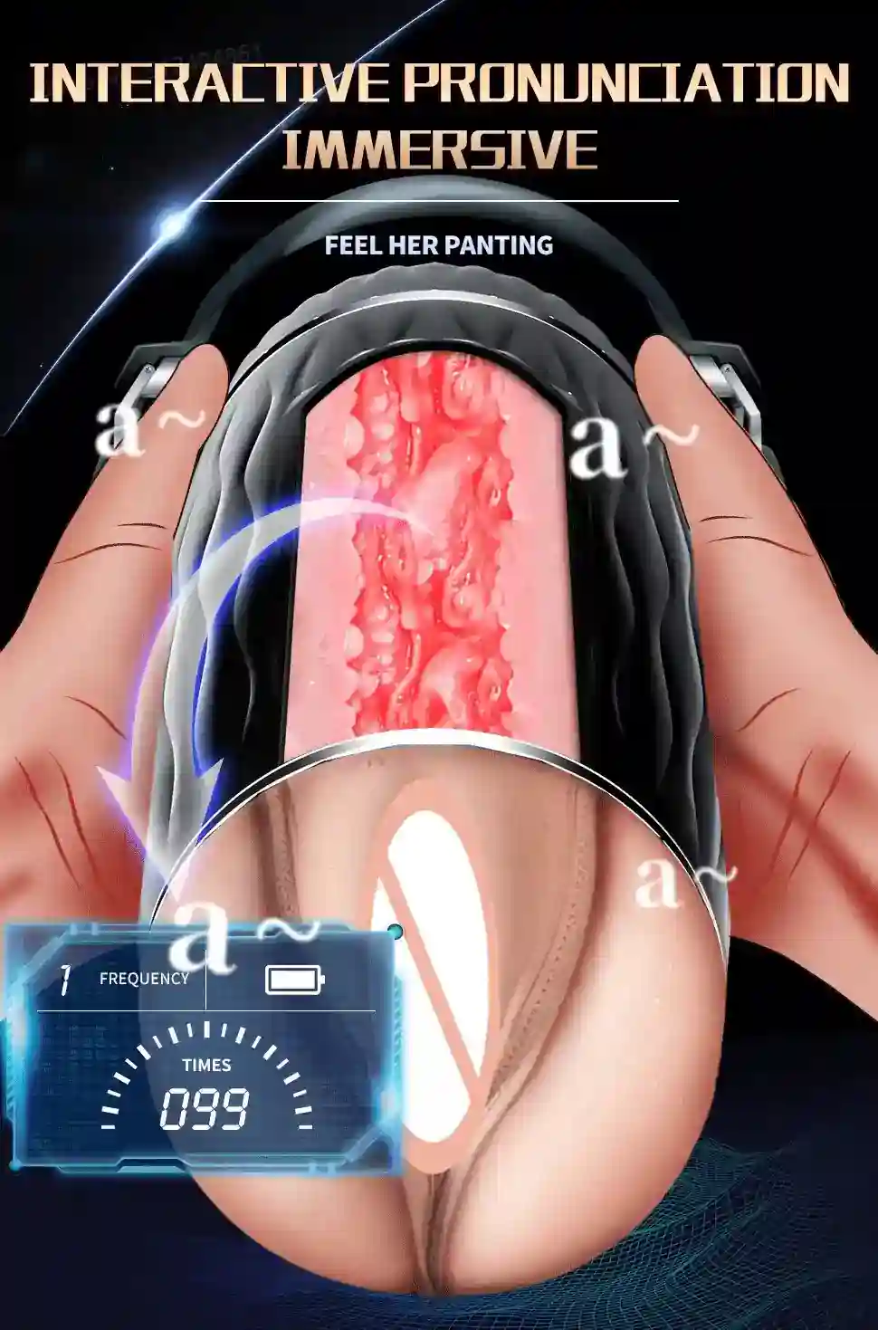 copa masturbatoria con vibracion multi frecuencia