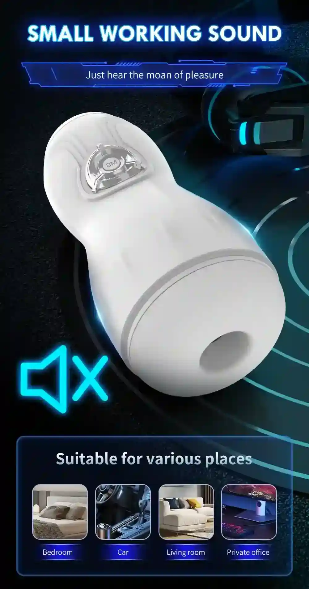 copa masturbatoria suave recargable usb
