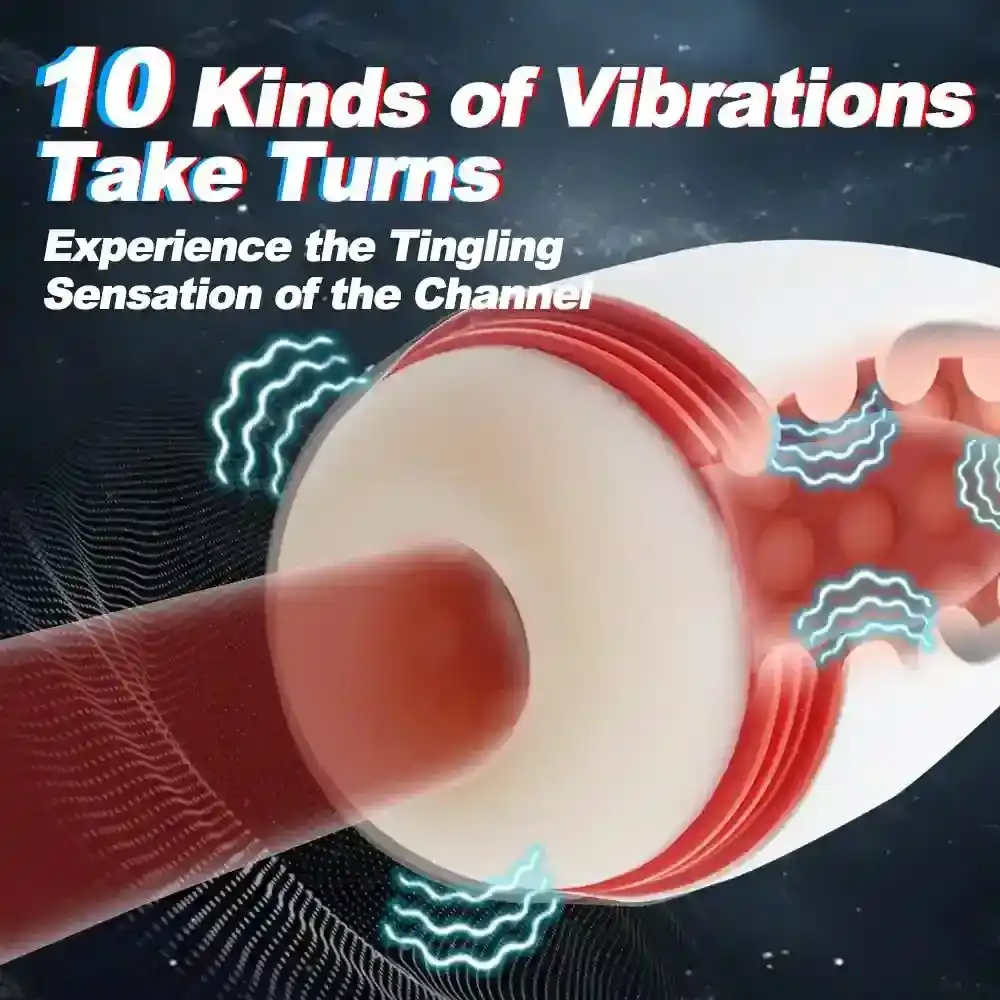 copa masturbatoria vibración diferente intensidad