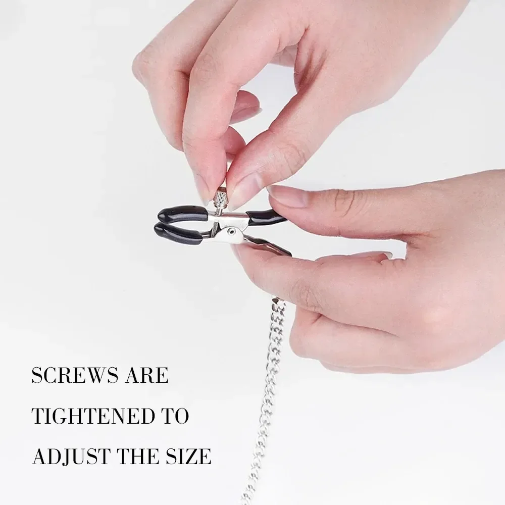 corazón pinzas de pezón ajustables metal