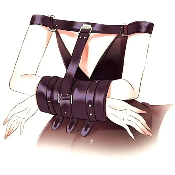 correas bondage negras para cuerpo entero