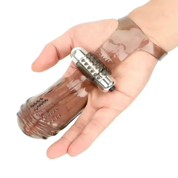 dedo vibrador tpe para mujer
