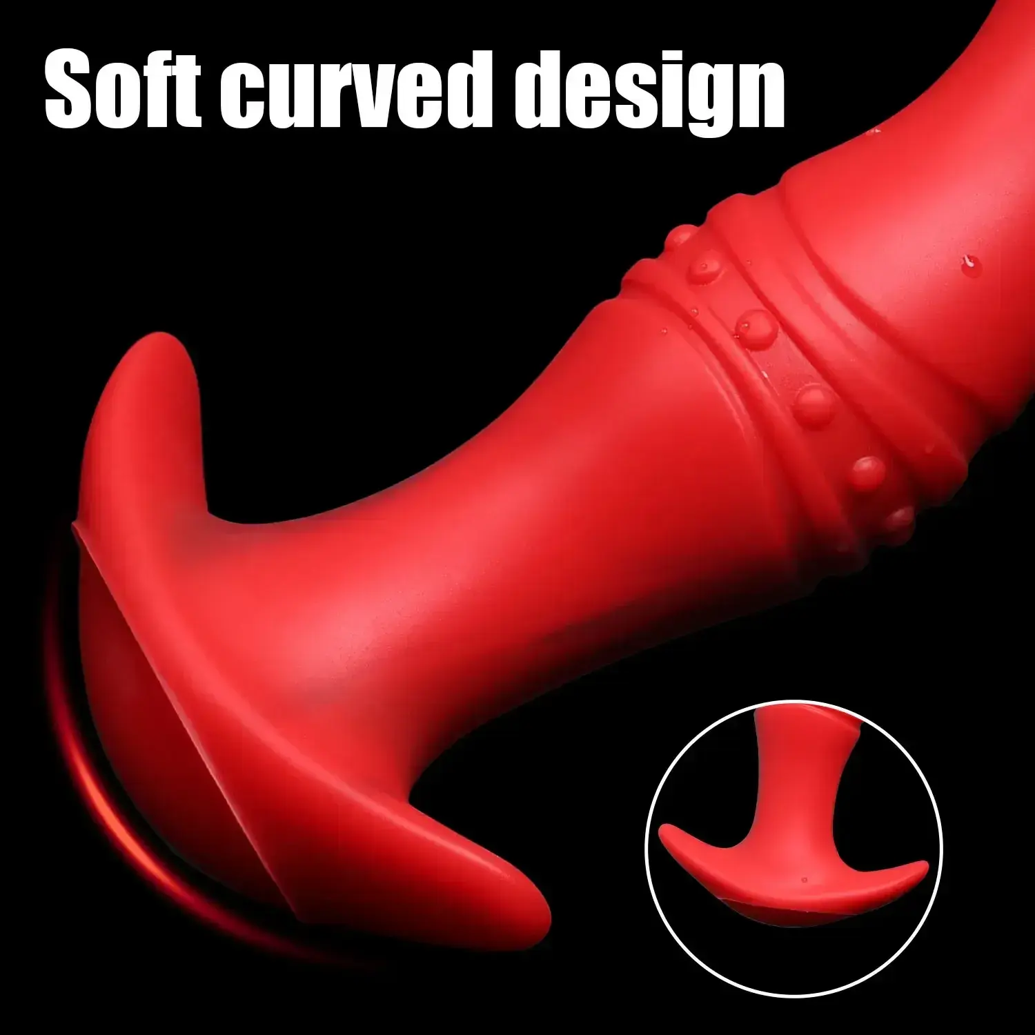 dilatador anal de silicona con base
