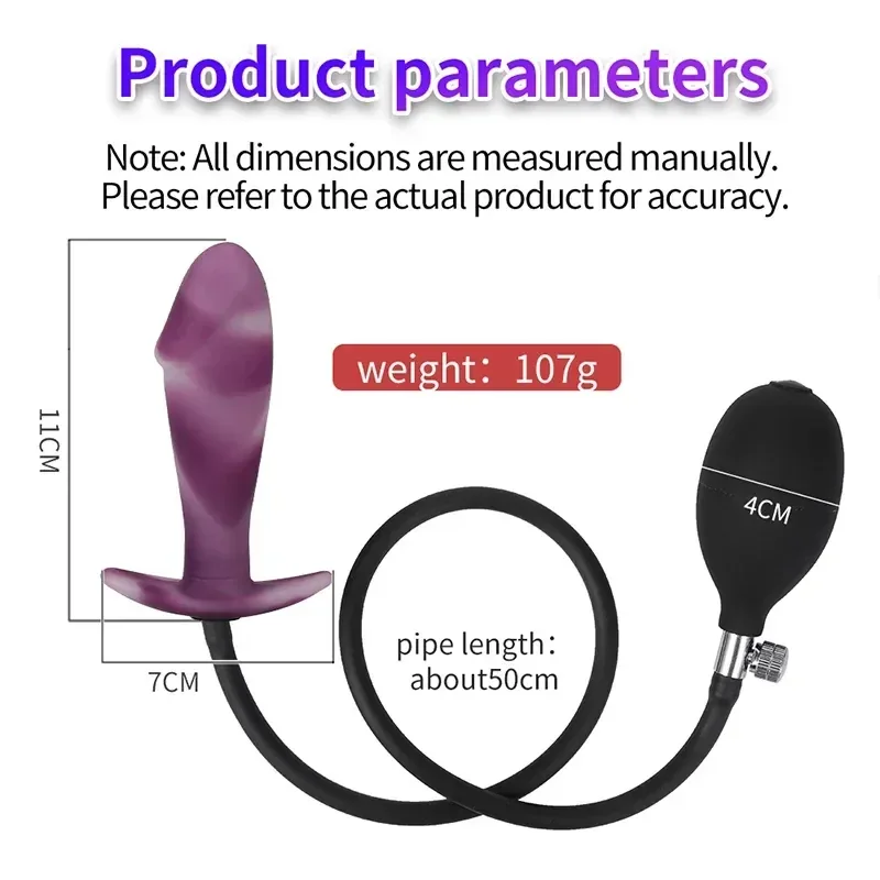 dilatador anal forma falica silicona purpura