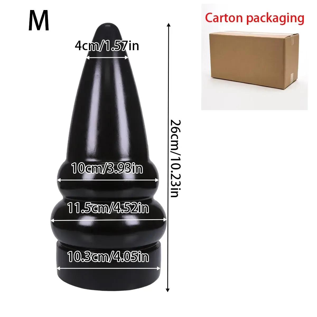 dilatador anal grande de pvc