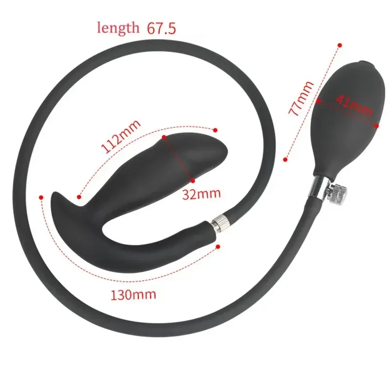 dilatador anal inflable silicona liso