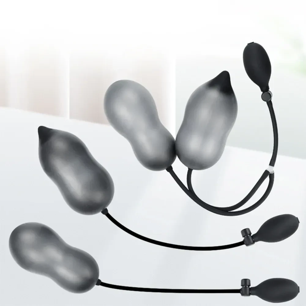 dilatador anal inflable silicona negra