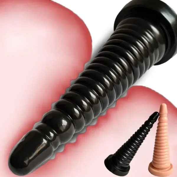 dilatador anal pvc grande y texturizado