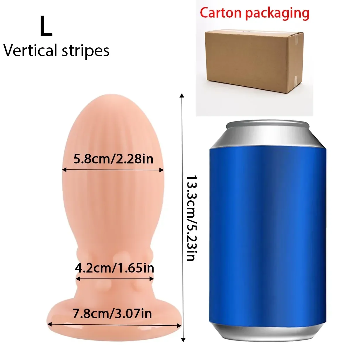 dilatador anal pvc roscado talla xl