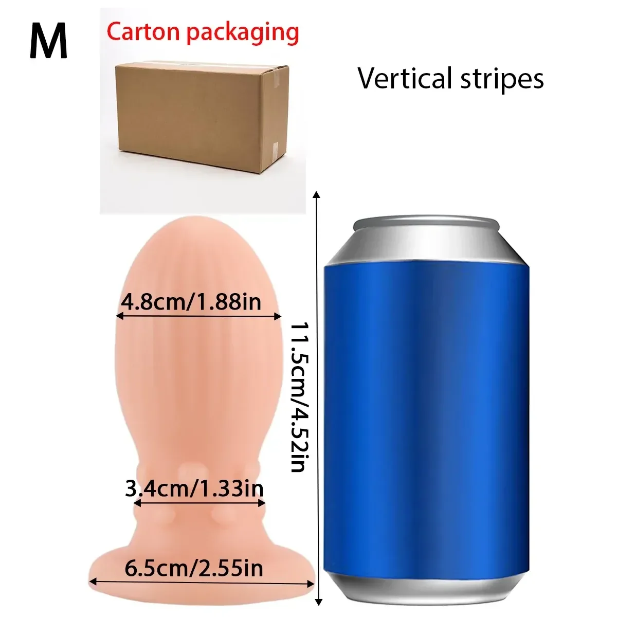 dilatador anal pvc tamano mediano