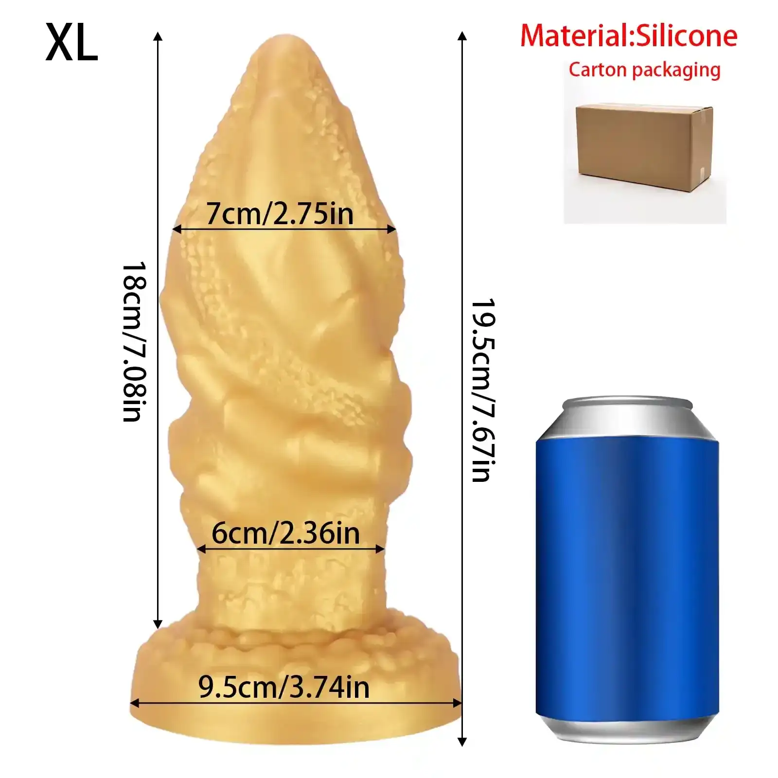dilatador anal silicona flexible grande