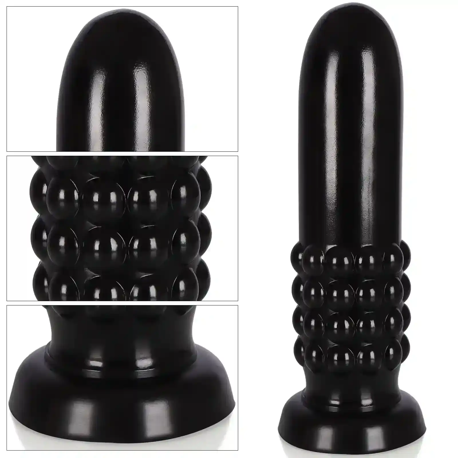 dilatador anal suave color negro plastico