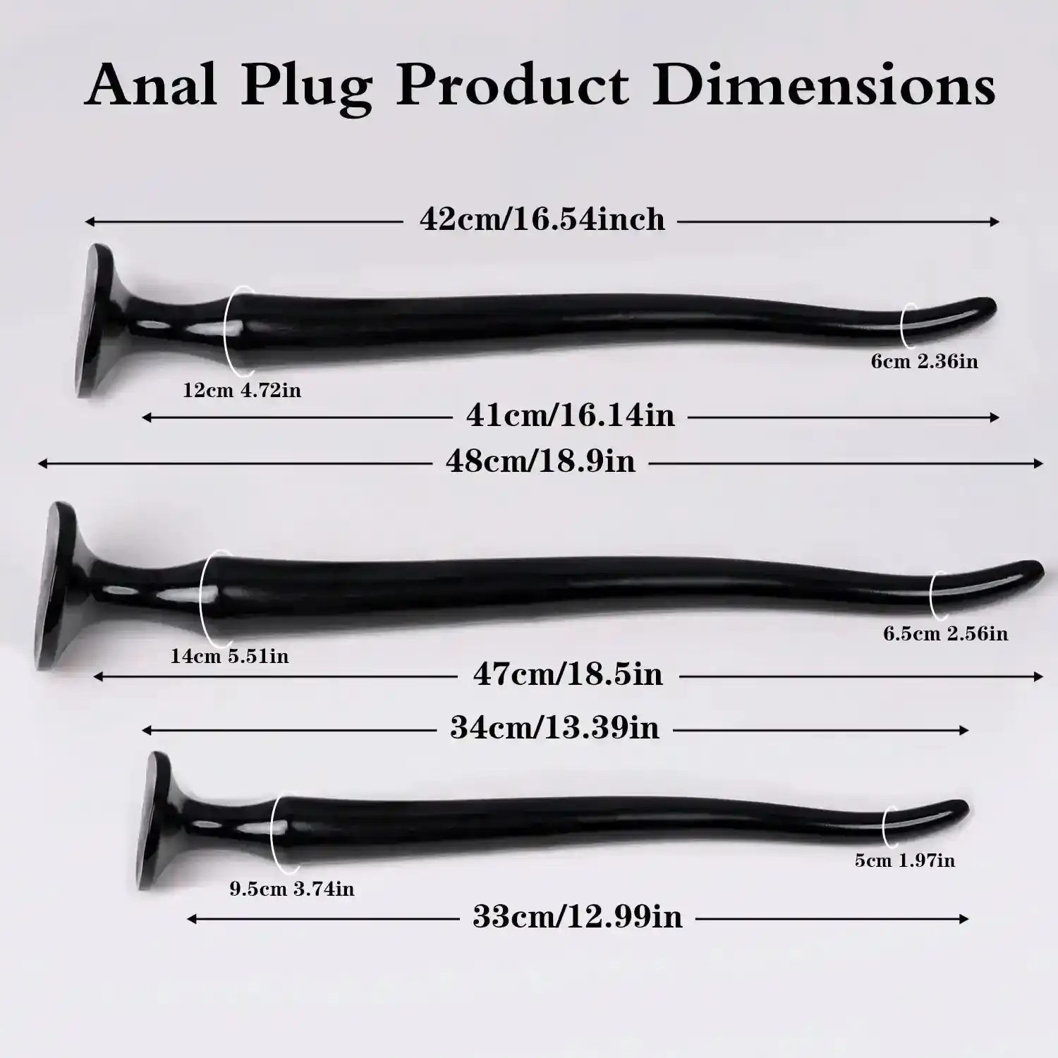 dilatador anal talla mediana negro