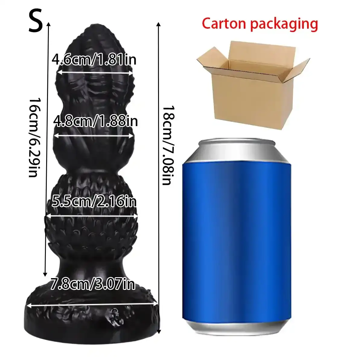 dildo anal de plastico discreto xl