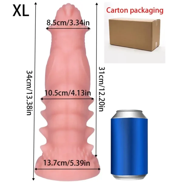 dildo anal dragón goma flexible pequeño