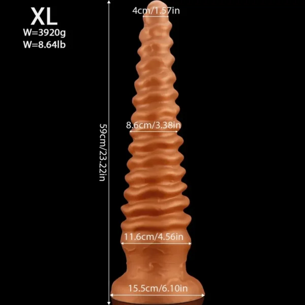 dildo anal grande con forma realista