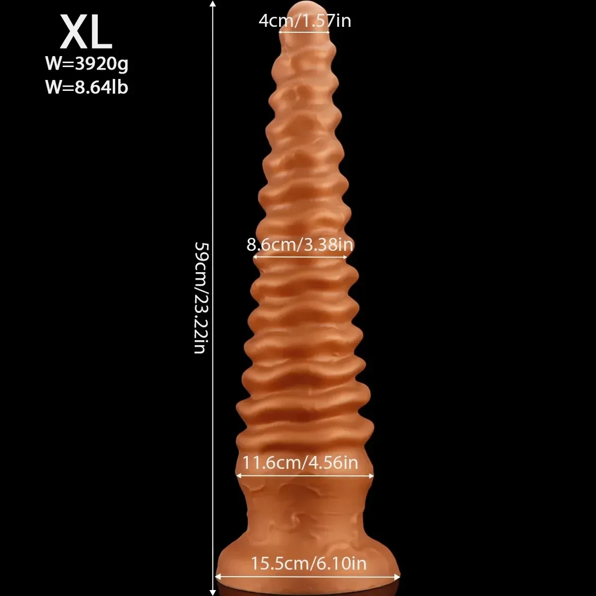 dildo anal grande con forma realista
