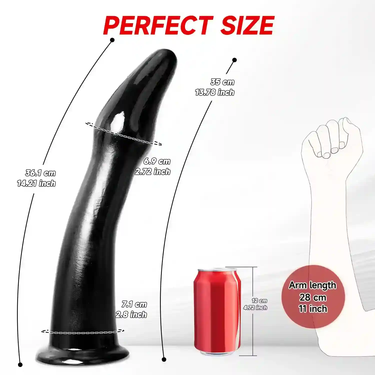 dildo anal grande de pvc