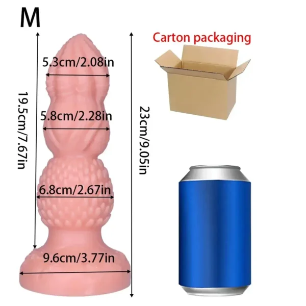 dildo anal grande para estiramiento anal