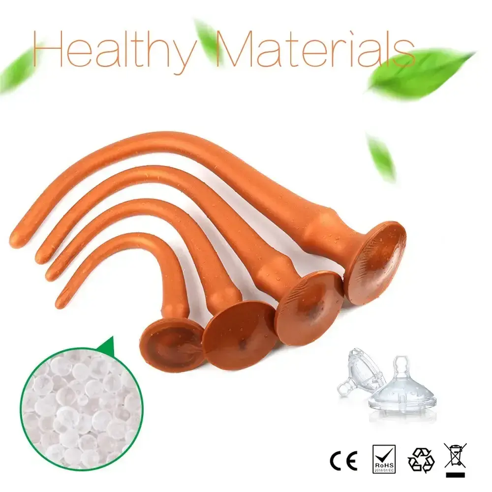 dildo anal largo de silicona