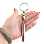 dildo anal metálico diseño ergonómico