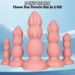 dildo anal para entrenamiento de plástico