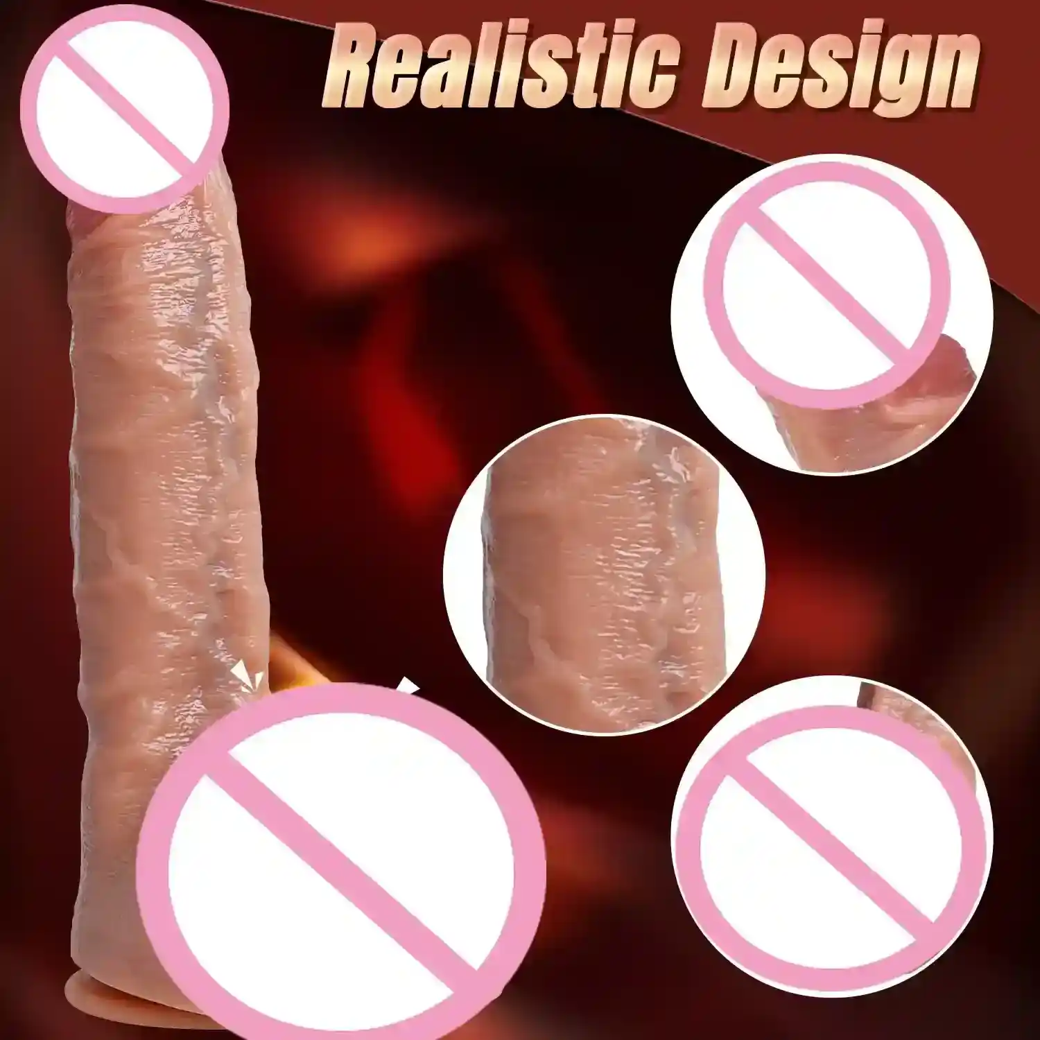 dildo anal realista con ventosa potente