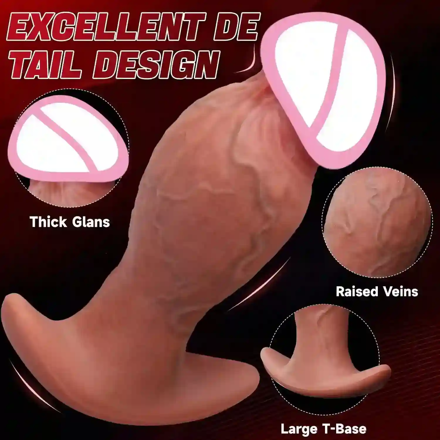 dildo anal realista diseño wearable