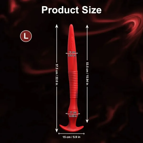 dildo anal silicona con base ensanchada