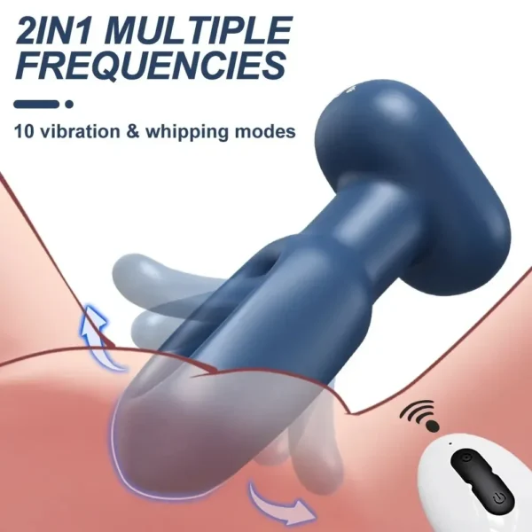 dildo anal silicona médica estimulación dual