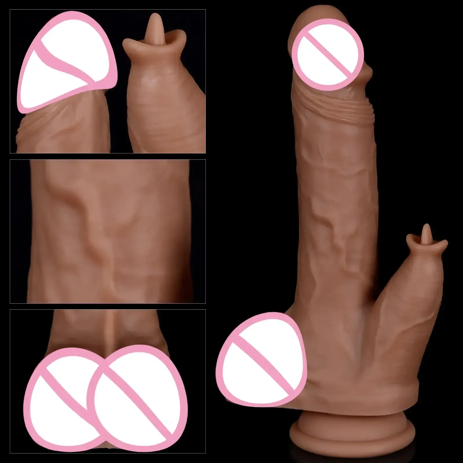 dildo con lengua y vibracion recargable