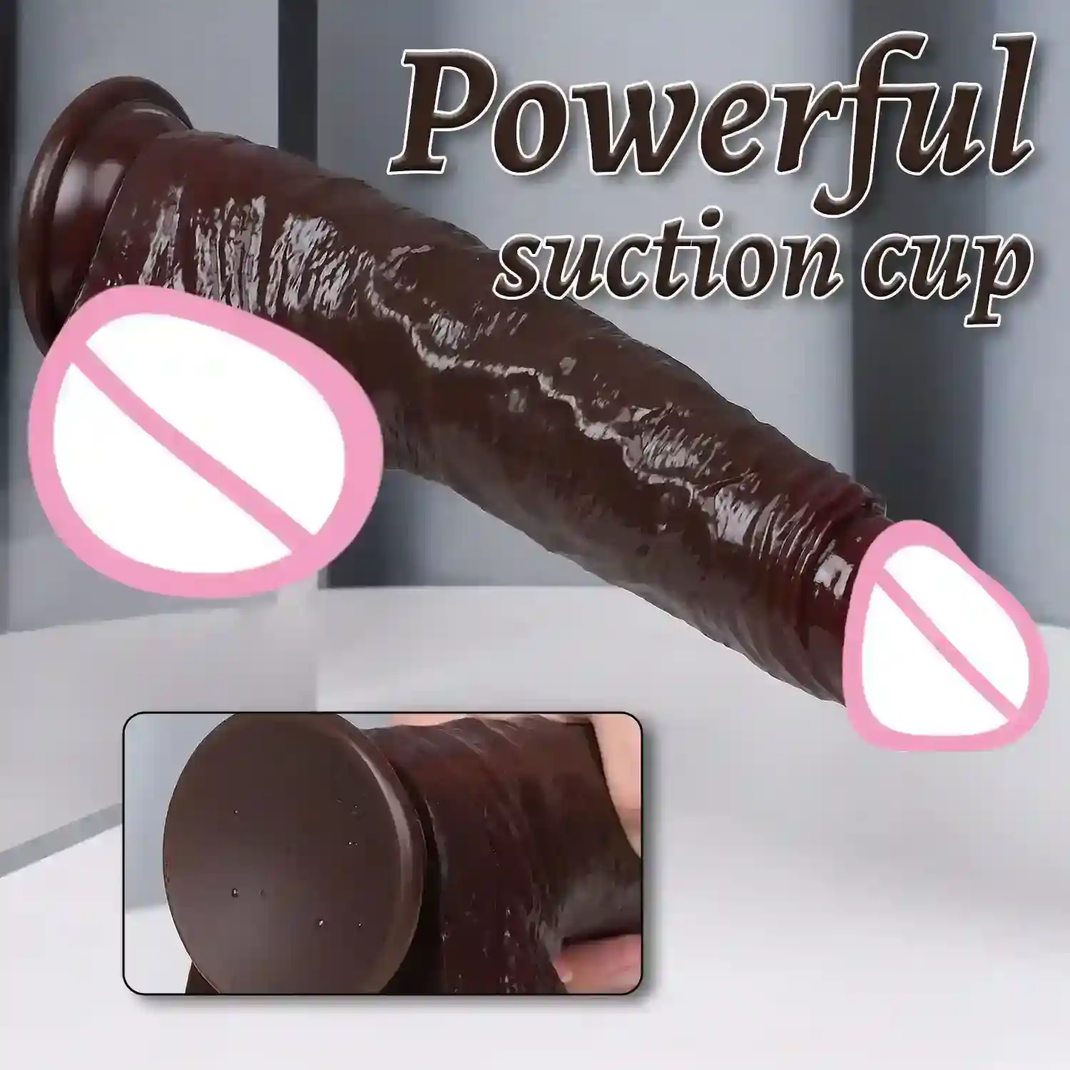 dildo con ventosa de silicona 1