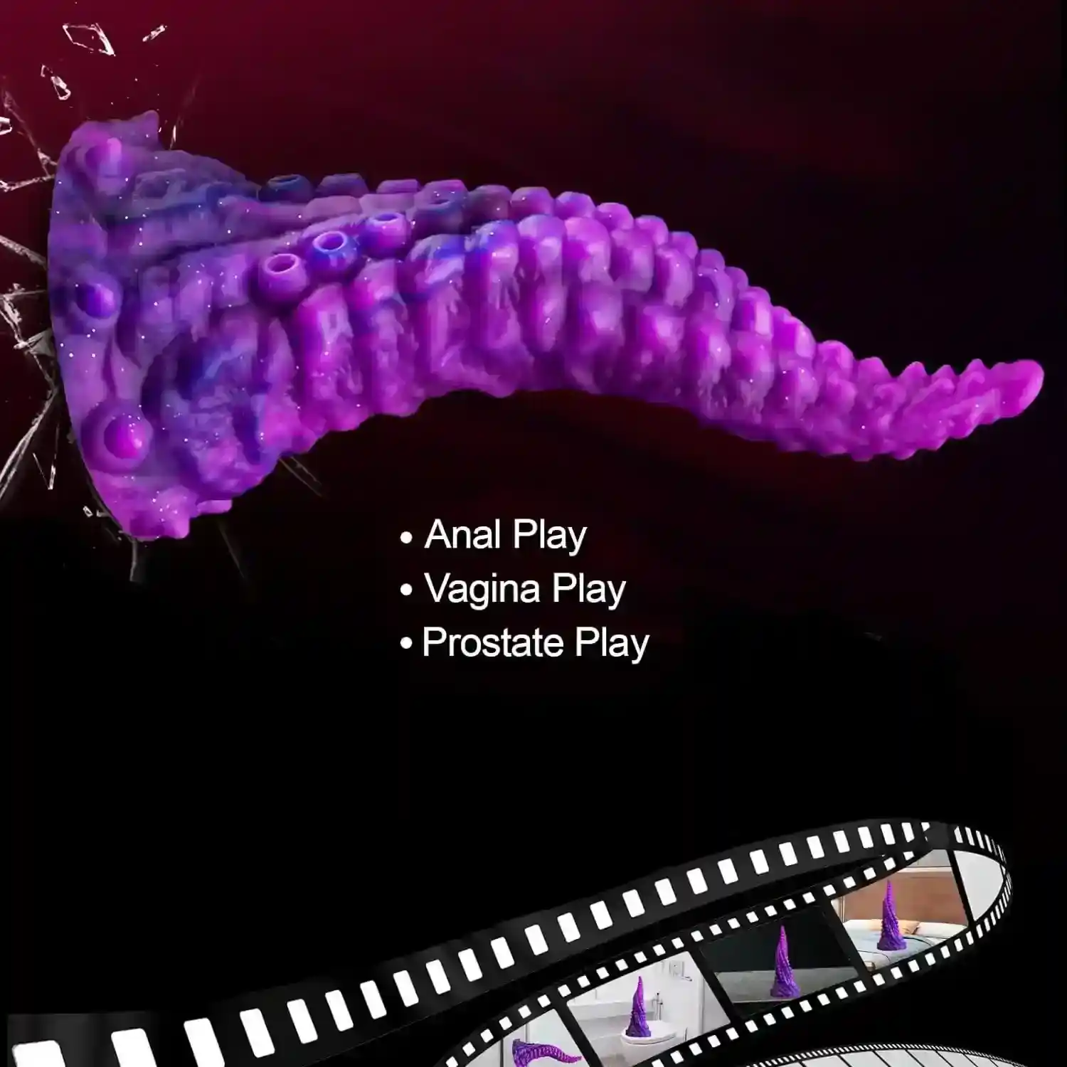 dildo de silicona con tentaculos suaves