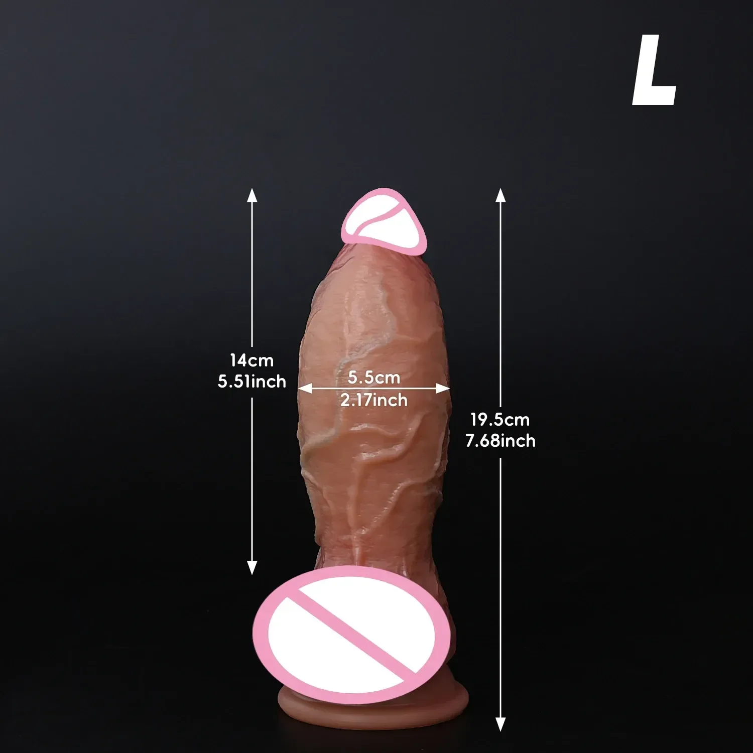 dildo de silicona premium texturizado realista