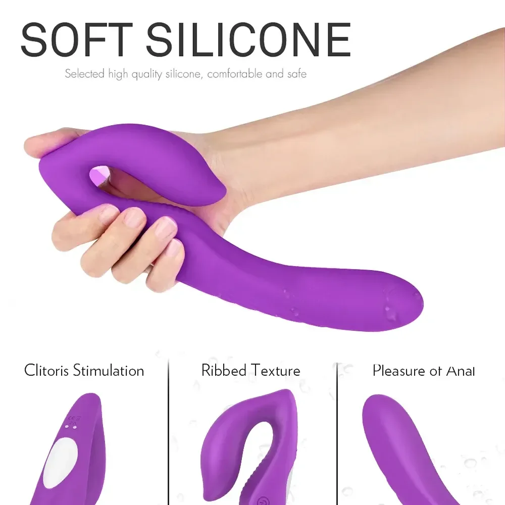 dildo doble con control remoto