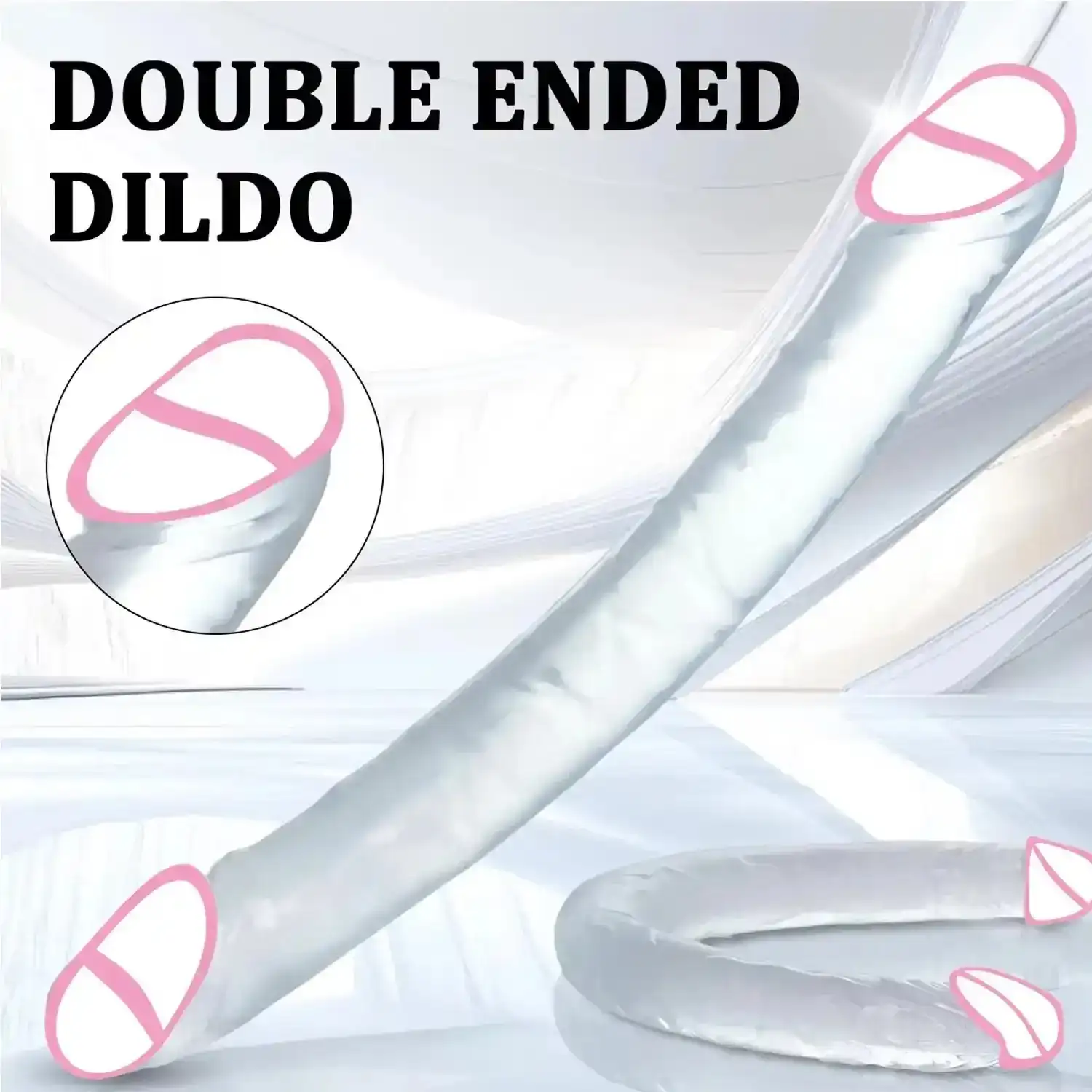dildo doble con forma realista