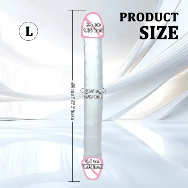 dildo doble flexible de tpe