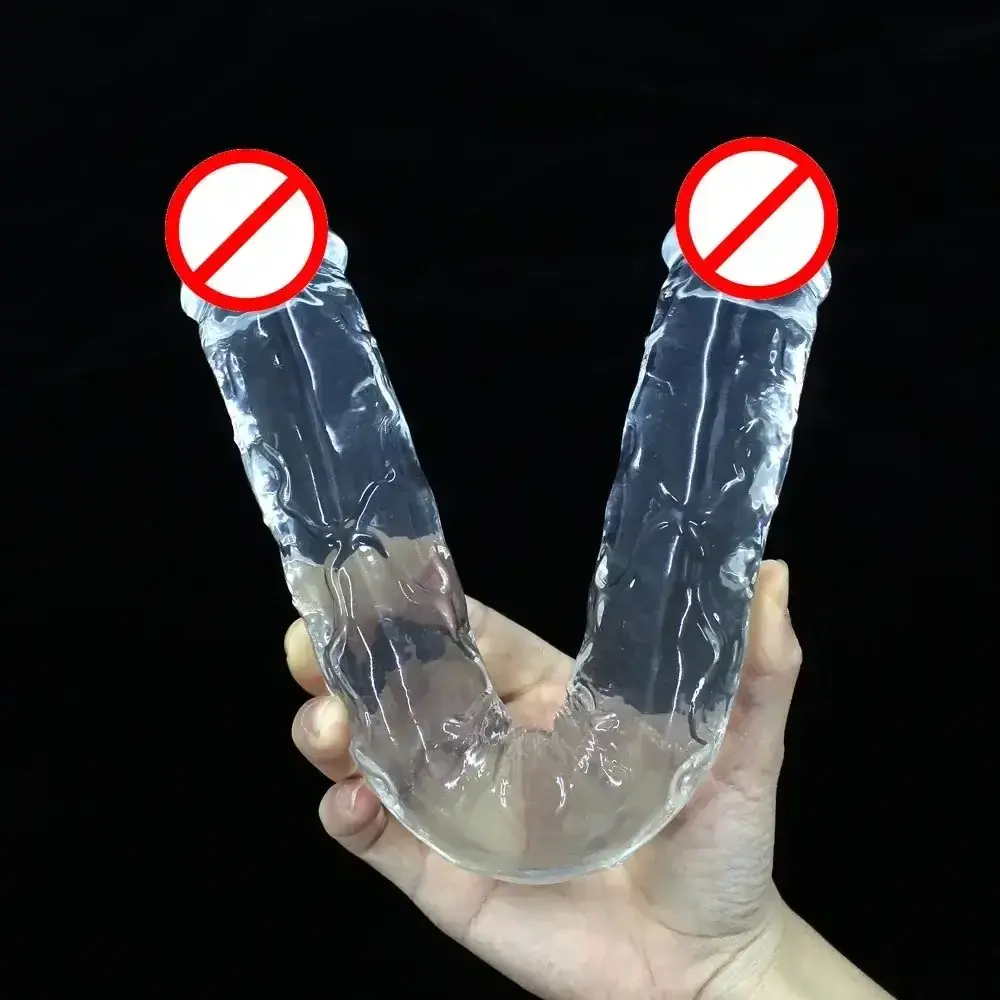 dildo doble forma realista 30cm