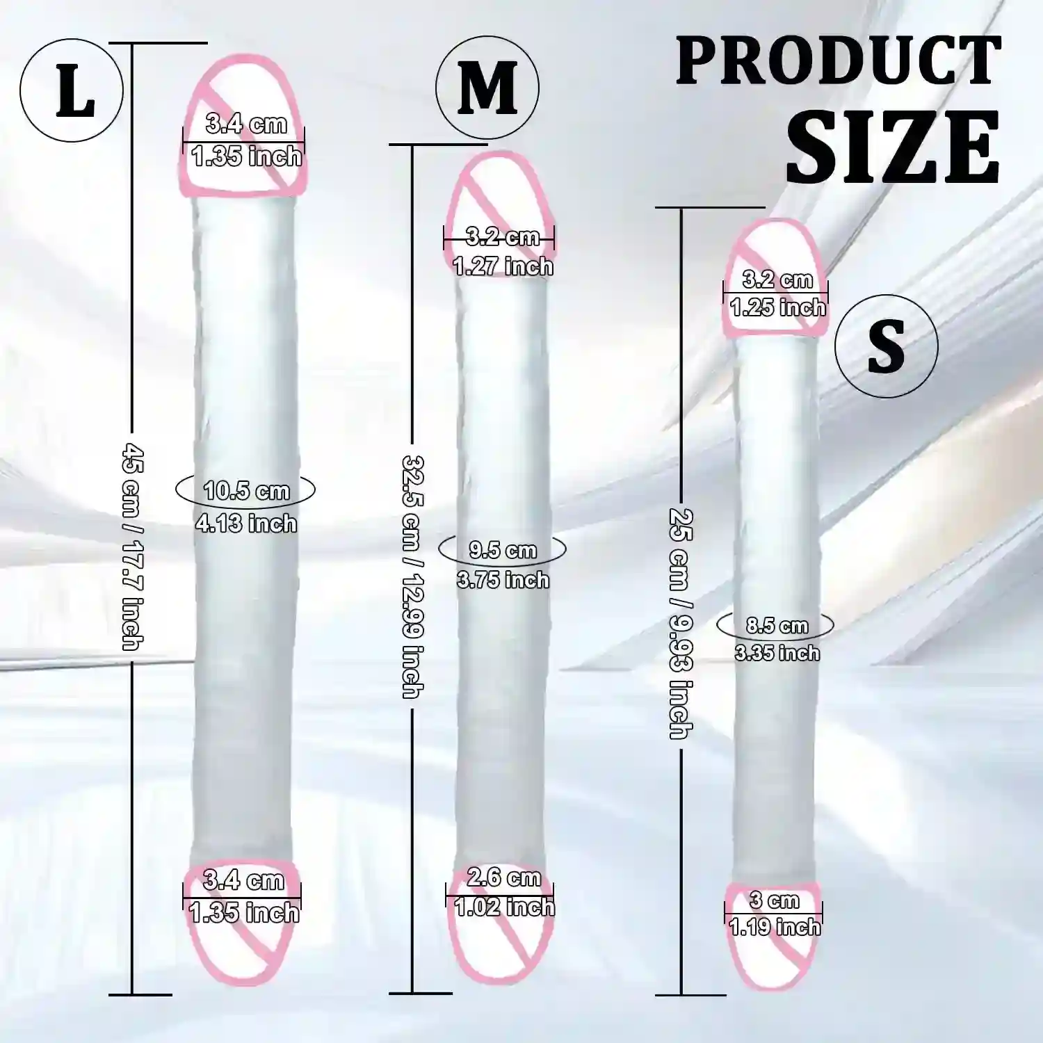 dildo doble realista tamaño pequeño