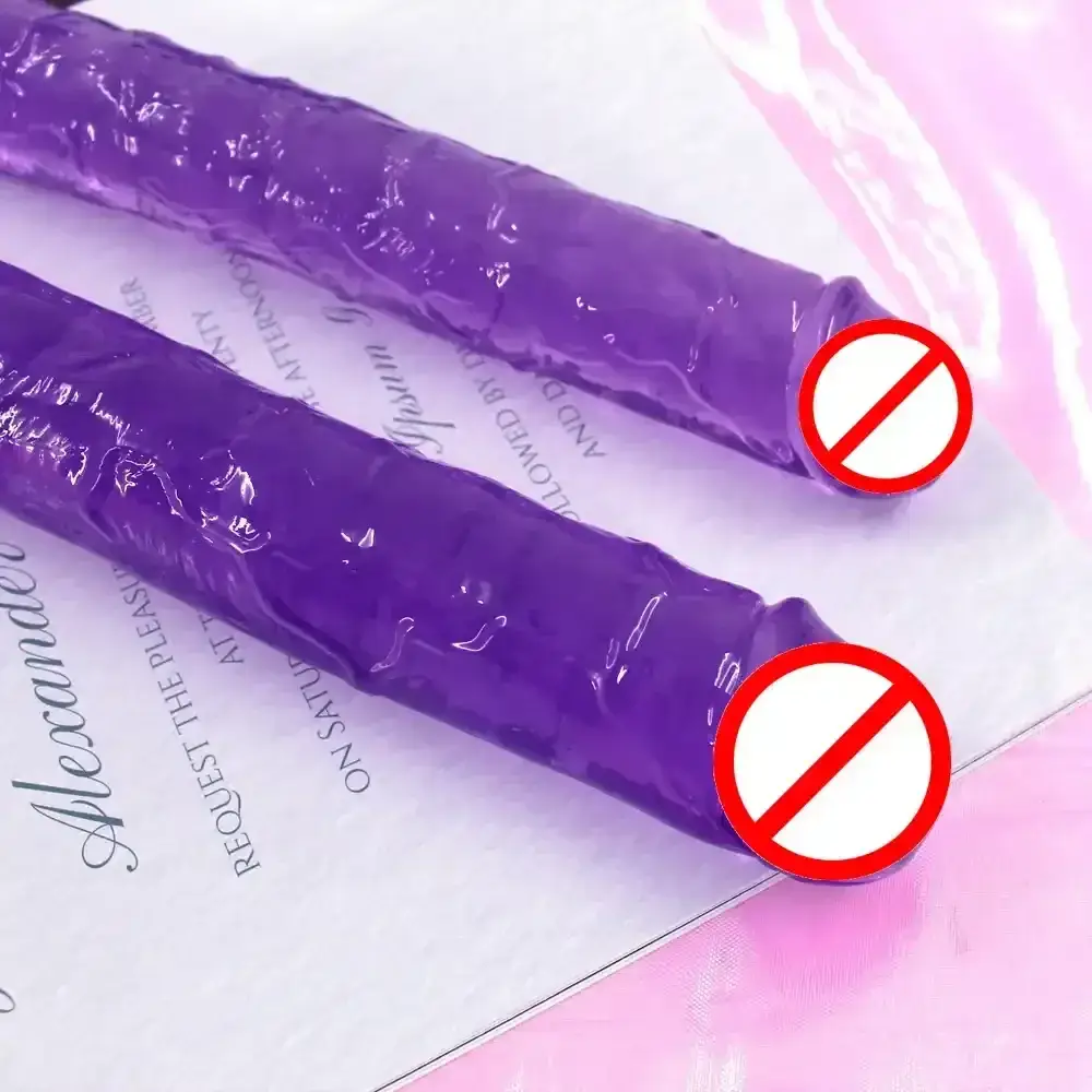 dildo doble texturizado color piel