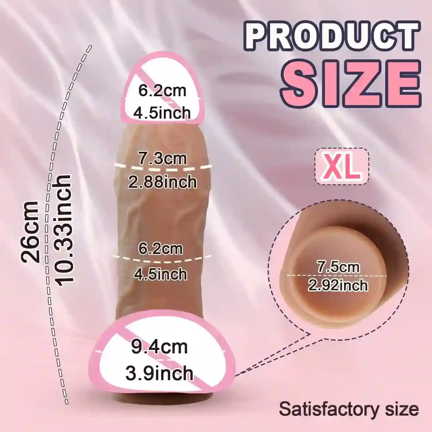 dildo grande con base de succion