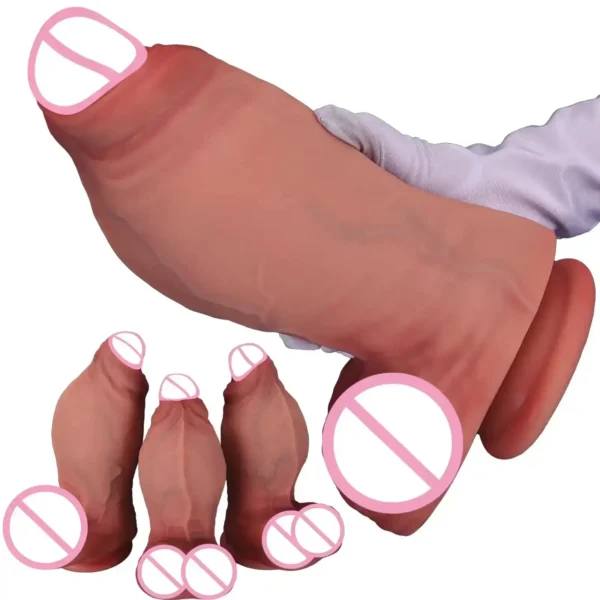 dildo grande con diseño realista