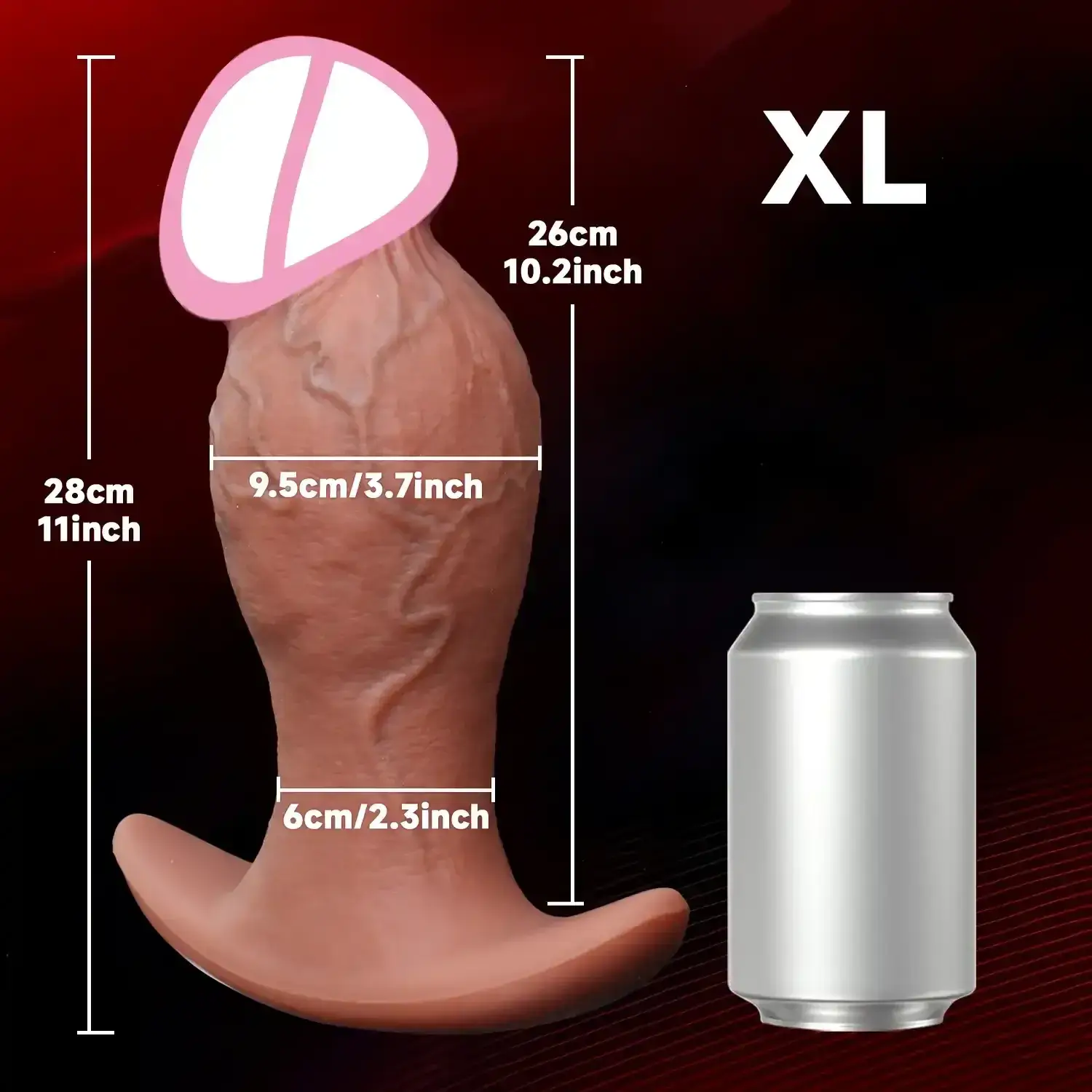 dildo hiperrealista textura detallada