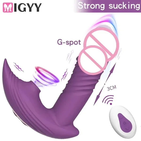 dildo mujer con vibración y control remoto