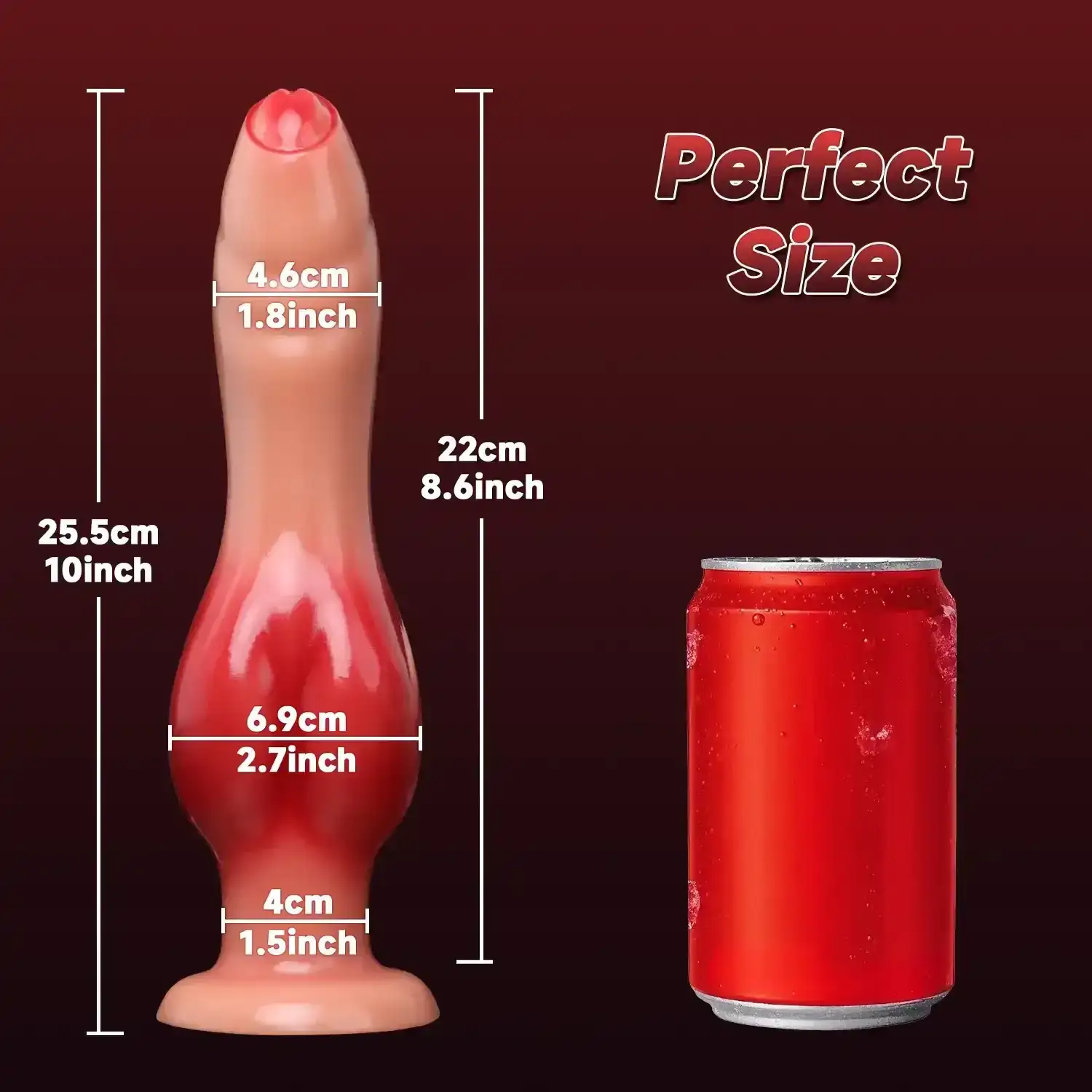 dildo nudo animal con ventosa