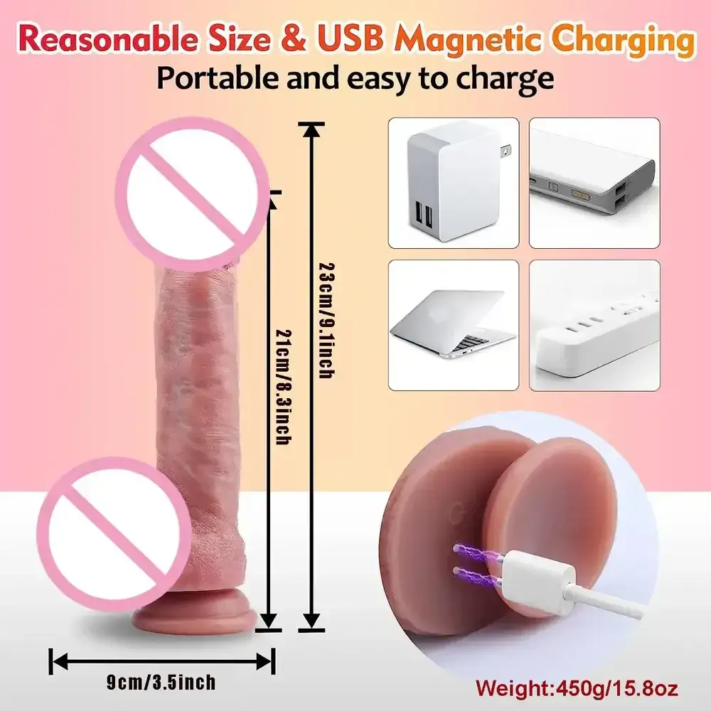 dildo realista con control remoto inalambrico