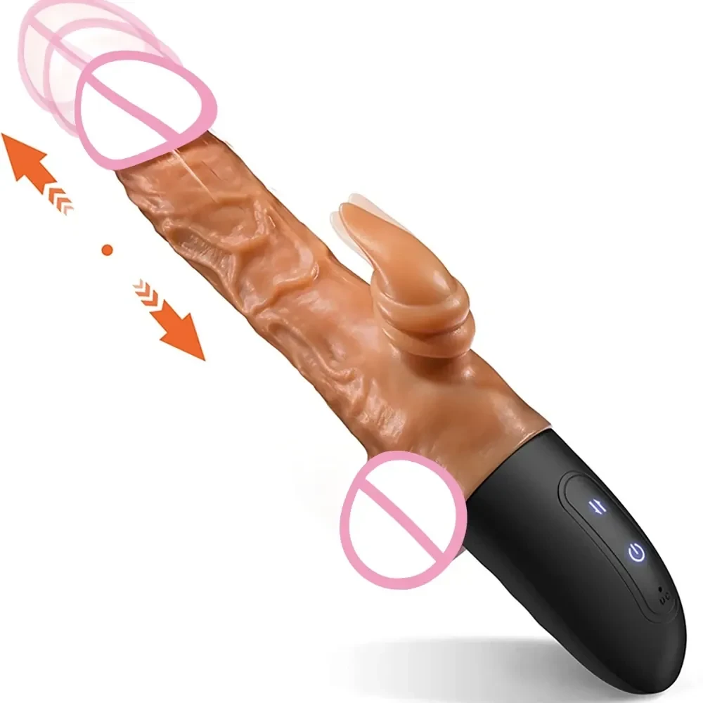 dildo realista con movimiento automatico