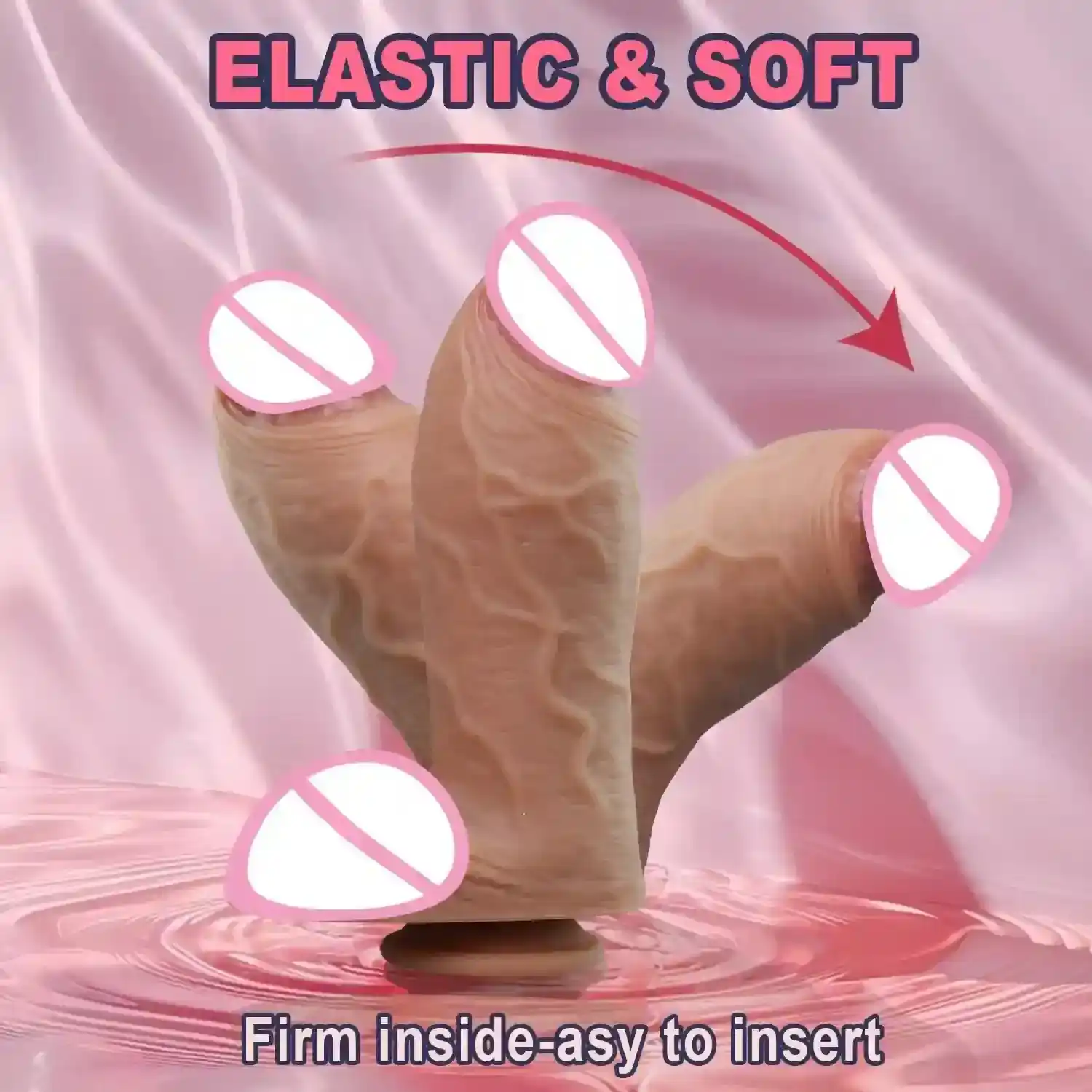 dildo realista con punta esculpida